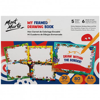 FRAMED ART A4 CRAFT DRAWING BOOK