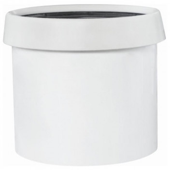 WHITE POLYPROPYLENE SINGLE SOCKET 110MM