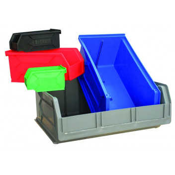 BLUE STORAGE BIN 205X380X170MM