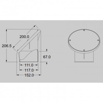 EUROCELT SUNRIDGE UG 110MM RODDING EYE 45DEG EUROFIT