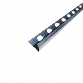 ALUMINIUM CONTRACTOR ROUND EDGE TRIM TILE  12MM X 2.5M