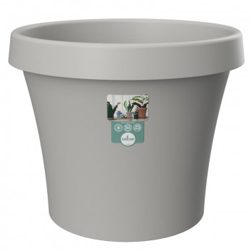SEBOR LIGHT GREY PLASTIC POT 30CM