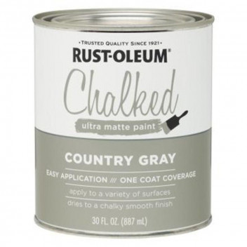 R-OLEUM COUNTRY GRAY BRUSH-ON CHALKED PAINT 887ML