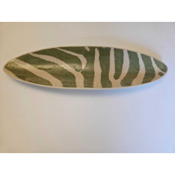 GINGHAM ASSORTED CERAMIC OLIVE OR SNACK REVERSE LACE PLATTER