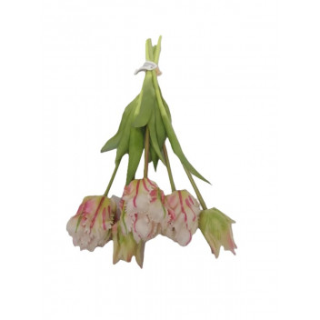 PINK PHALAENOPSIS ARTIFICIAL FLOWER IN WHITE POT