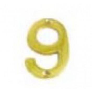BRASS NUMERAL HOUSE NO9 75MM