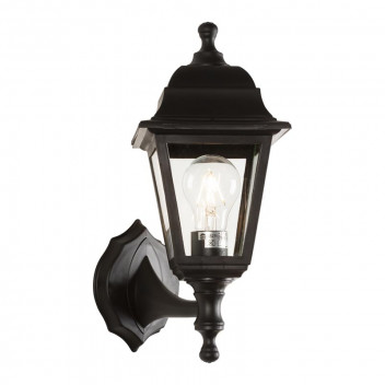 EUROLUX OUTDOOR LANTERN LIGHT WALL POLY 4PANEL BLACK E27 230V UP/DOWN COASTAL