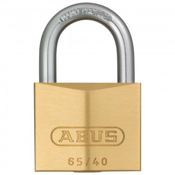 ABUS BRASS SINGLE BLISTER PADLOCK 65 40MM