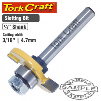 TORK CRAFT SLOTTED ROUTER BIT 4.76MM 3/16INCH