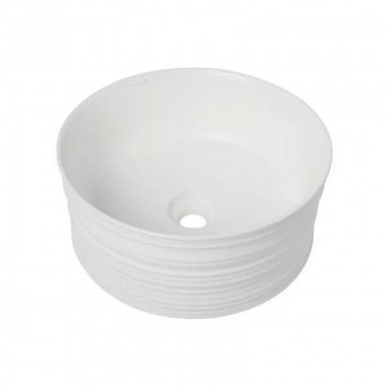 BIJIOU WHITE DEVIANCE FREESTANDING BASIN 410X180MM