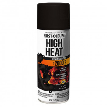 R-OLEUM HIGH HEAT AUTOMOTIVE FLAT BLACK SPRAY PAINT 340G
