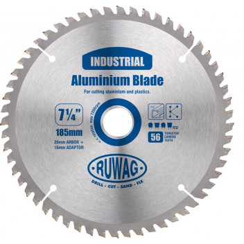 RUWAG CIRCULAR SAW BLADE TCT ALUMINIUM PROFI Z56 185MM