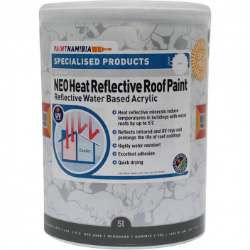 NEO HEAT REFLECTIVE ROOF PAINT WHITE 5L