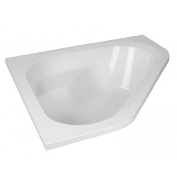 PIAZZA WHITE CORNER BATH 1350MM