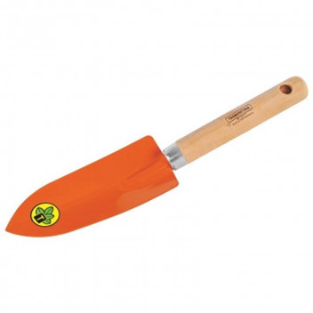 WOODEN HANDLE HAND TROWEL