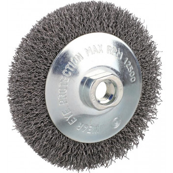 BRUSH WIRE CRIMPED BEVEL 115MM