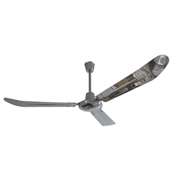 EUROLUX 56INCH CHROME CEILING FAN WITH WALL CONTROL 240V