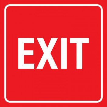 EXIT SIGN 290X290MM