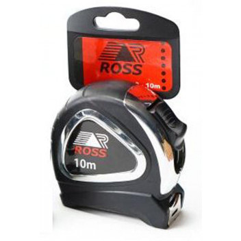 ROSS CHROME HAEVY DUTY MEASURE TAPE 10M