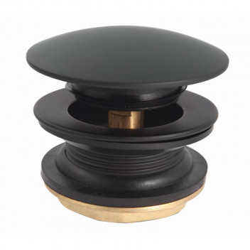 BATH/SINK WASTE UNSLOTTED BLACK 40MM