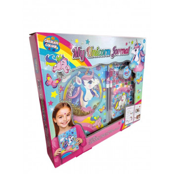 UNICORN CRAFT KIDS JOURNAL 60 PAGES 2XPENS TAPE AND STICKERS