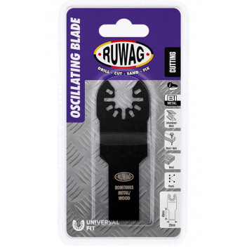 RUWAG OSCILLATING MULTI-TOOL STRAIGHT BLADE WOOD & METAL 20MM