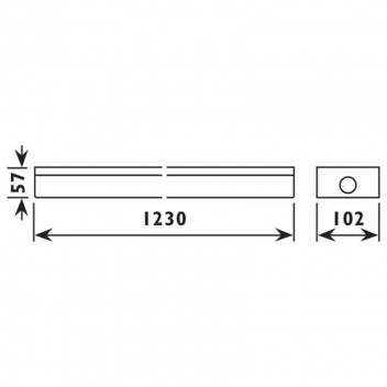 RADIANT 2FT CLOSED CHANNEL KKB22 DOUBLE LED FITTING