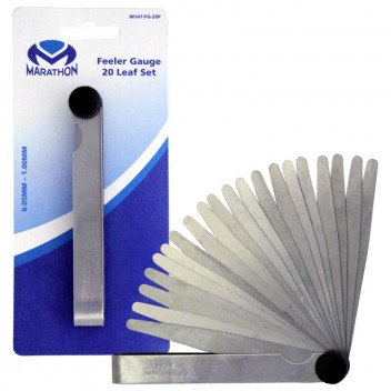 MARATHON 20 LEAF FEELER GAUGE 0.05-1MM