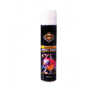MTS SATIN WHITE SPRAY PAINT 300ML