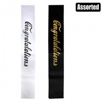 CONGRATULATIONS PARTY SASH