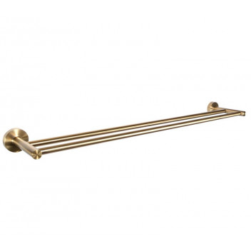 BLUTIDE GINGER BRASS DOUBLE TOWEL RAIL 600MM