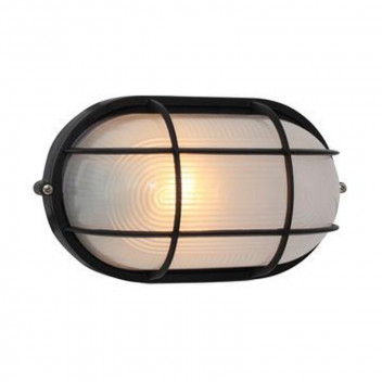 EUROLUX LARGE BLACK OVAL BULKHEAD