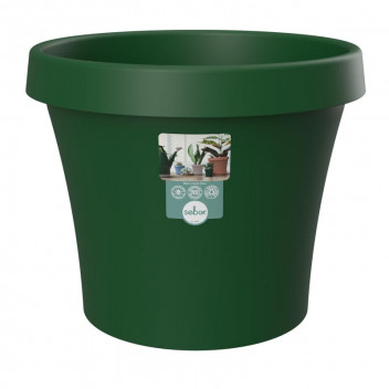 SEBOR DARK GREEN PLASTIC POT 25CM