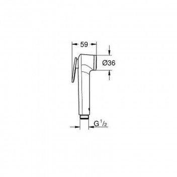 GROHE TEMPESTA 1 SPRAY TRIGGER SHOWER