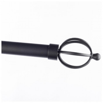 MATT BLACK SINGLE BASKET POLE SET  3M