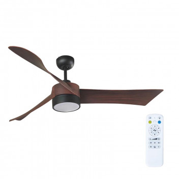 EUROLUX EDGE BLACK WOOD MOTOR CEILING FAN