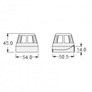 COWL AIRVENT WV52 PVC WH 50MM