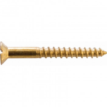 SCREW WOOD BRASS CSK 5.0X30MM 25PP