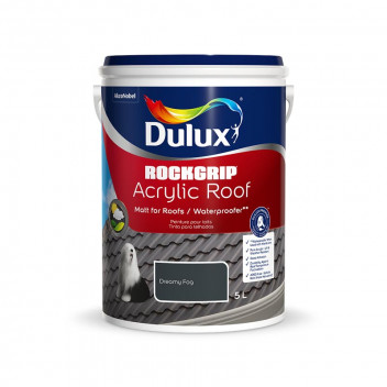 DULUX ROCKGRIP DREAMY FOG ACRYLIC ROOF PAINT 5L