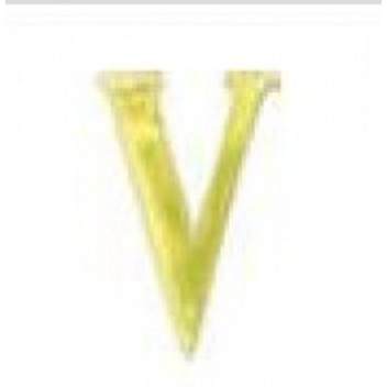 EUROBRASS BRASS V LETTER 75MM