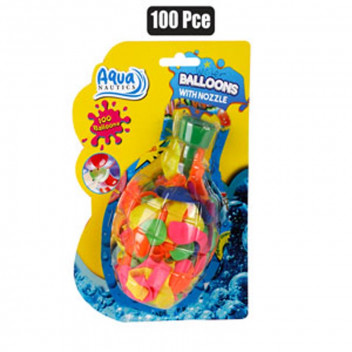 WATER BALLOON WITH NOZZLE 100PIECE