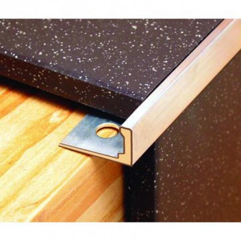 ALUMINIUM STRAIGHT EDGE TRIM TILE  10MM X 2.5M