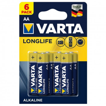 VARTA LONGLIFE BATTERY AA 6PACK