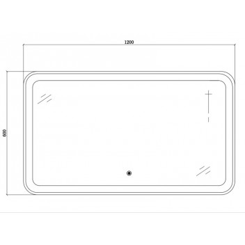 CLEAR CUBE LED MIRROR