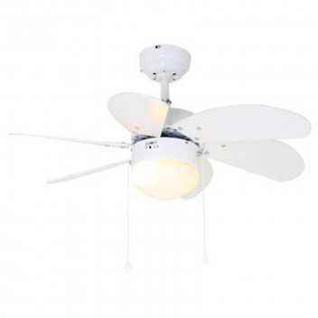 EUROLUX 6BLADE WHITE 30INCH CEILING FAN