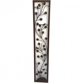 BROWN WALL DECOR 23X120CM