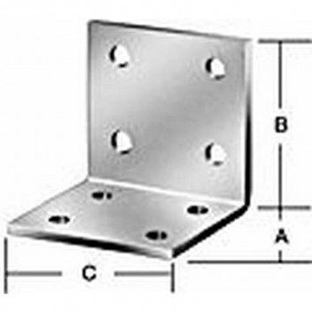 CONNECTOR ANGLE 70903000 SENDZIMIR GALVANIZED 40X40X20MM