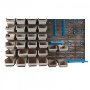 STORAGE BIN KIT WITH BACKPLATES 43PIECE