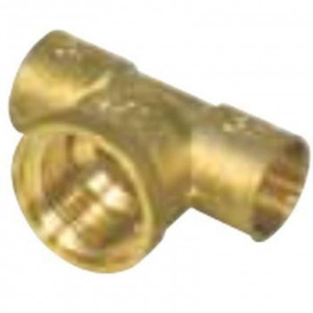TEE FEMALE BRASS COMPRESSION 15MMX15MMX1/2\'\'