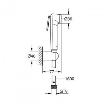 GROHE TEMPESTA 1 SPRAY HAND TIGGER SET